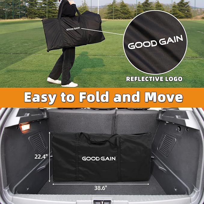 G GOOD GAIN Portable Soccer Bench - Team Bench Soccer 6 Seats with Bag, Sideline Folding Bench - Photo 5