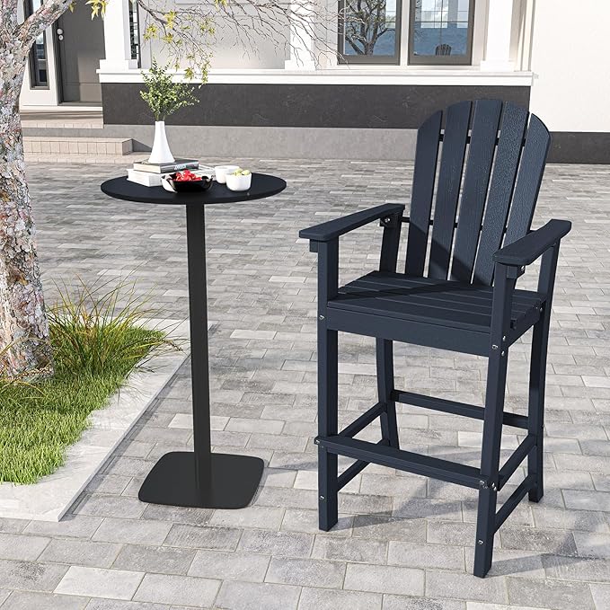 ORALNER Tall Adirondack Chairs, Set of 2 Outdoor High Back Balcony Chair - Photo 7