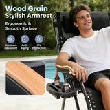 PHI VILLA XXL Oversized Padded Zero Gravity Chair, Foldable Patio Recliner - Photo 4
