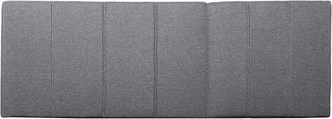 Merax Outdoor Chaise Lounge Cushion Only - Water-Resistant Patio Lounge Chair Cushion with Removable Cover, Grey