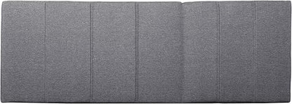 Merax Outdoor Chaise Lounge Cushion Only - Water-Resistant Patio Lounge Chair Cushion with Removable Cover, Grey