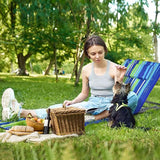 Giantex Beach Chairs for Adults 2 Pack Set with Side Table, 5 Position Adjustable Folding Lawn Chair for Sunbathing - Photo 4