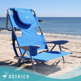 Ostrich On-Your-Back Outdoor Lounge 5 Position Reclining Beach Chair (2 Pack) - Photo 2
