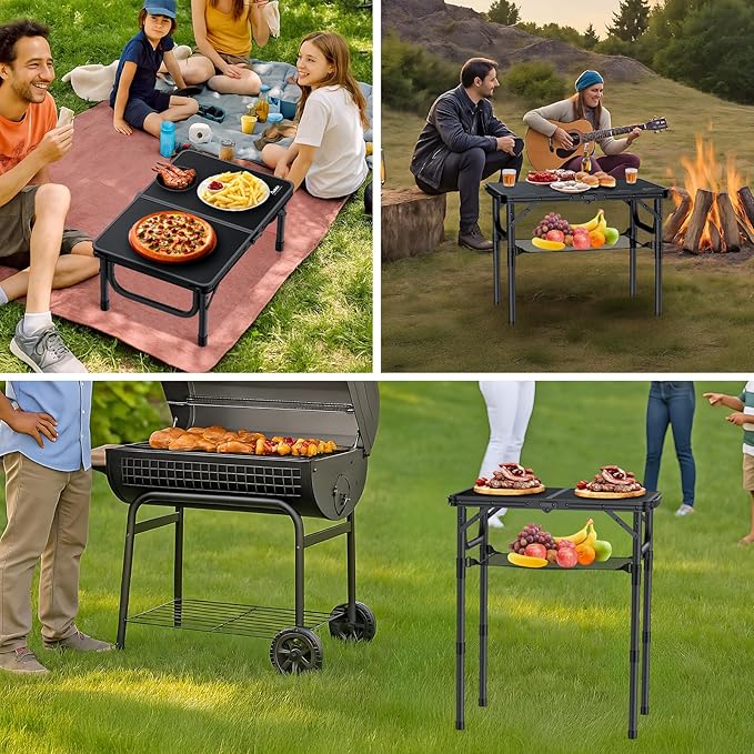 Anbte Folding Camping Table with Storage Net - Photo 8