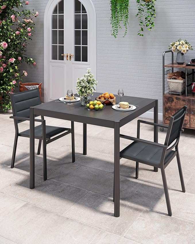 Aluminum Patio Dining Table for 2-4 Person - Photo 4