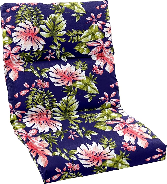 BrylaneHome Universal Chair Cushion - 45.75”L x 22”W x 2.75”H - Patio & Outdoor - Water - Photo 1