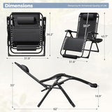 Homall Oversized Zero Gravity Chair, 32In Recliner Lounge Chair with Removable Soft Cushion and Cup Holder - Photo 2