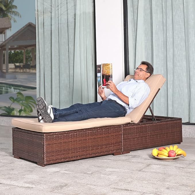 Patiorama Patio Chaise Lounge Chair, Sun Lounger - Photo 2