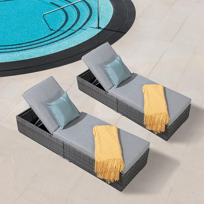 Patiorama Outdoor Patio Chaise Lounge Chair - Photo 7