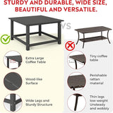 Costaelm Patio Conversation Table, Tatio Accent HDPE Outdoor Weather Resistant - Photo 4