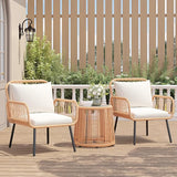 Verano Garden 3 Pieces Patio Bistro Sets, Outdoor Wicker Balcony Furniture Sets - Photo 1