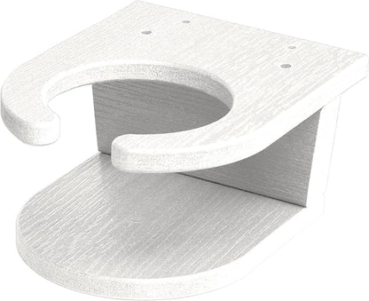highwood Classic Westport Adirondack Chair with Ottoman and Cup Holder, White