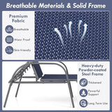 Giantex Patio Lounge Chair, Outdoor Chaise Lounge with 5 Adjustable Backrest, Sturdy Steel Frame, Sunbathing Recliner - Photo 7