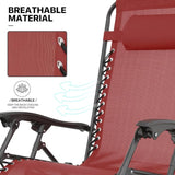 MoNiBloom Zero Gravity Chair Outdoor Folding Patio Lounge Chair for Outside Reclining Lawn Chair Recliner Beach Chair - Photo 7