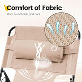KING BIRD Tanning Chair with Face Hole, 5-Position Folding Outdoor Beach Lounge Chair for Sunbathing - Photo 7