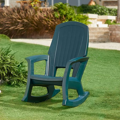 BrylaneHome Oversized 600 Lbs. Weight Capacity Resin Rocker - Taupe