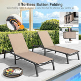 ONBRILL Aluminum Chaise Lounge Chair Outdoor - Photo 3