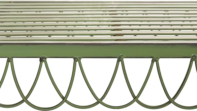 Safavieh Outdoor Collection Jovanna Antique Green 2 Seat Bench