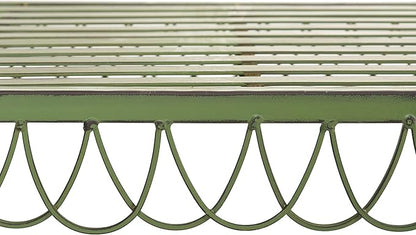 Safavieh Outdoor Collection Jovanna Antique Green 2 Seat Bench