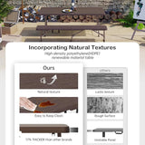 6 Foot Folding Bench, Portable Plastic Folding Bench Seat, Foldable Seat for Indoor Outdoor Picnic Camping Dining - Photo 4