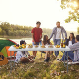 SUPER DEAL Upgraded 6FT Folding Picnic Table for Outdoor - Photo 2