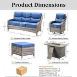 Luxury Patio Furniture Set with 42.5" Fire Pit Table - Photo 8
