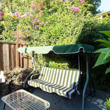 Outsunny 3-Person Porch Swing with Canopy, Patio Swing Chair, Outdoor Canopy Swing Bench with Adjustable Shade - Photo 9