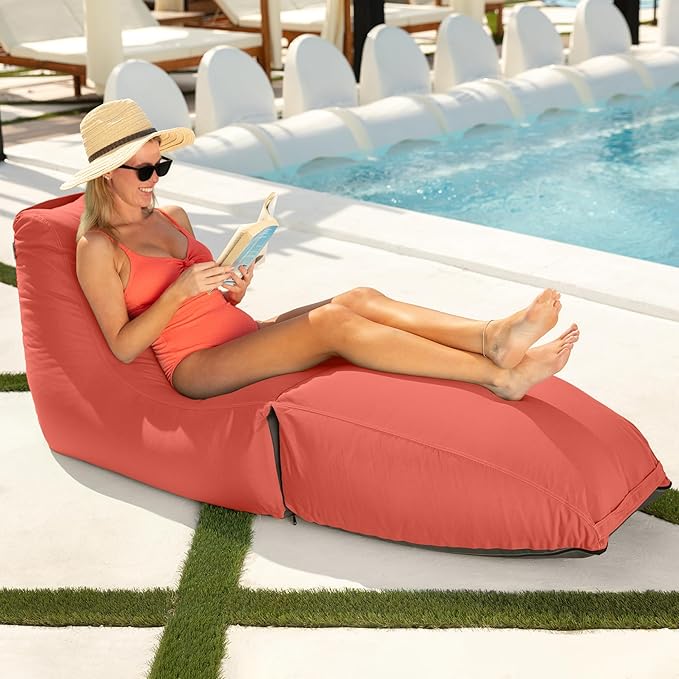 Jaxx Prado Outdoor Chaise Lounge, Flamingo