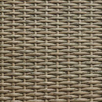 Signature Design by Ashley Bradstreet Bay Casual Outdoor Eucalyptus Wood Padded High Back Adirondack Chair with Handwoven Resin Wicker, Beige