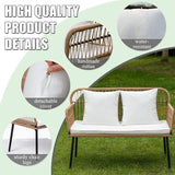 Homsido 41'' Outdoor Patio Loveseat - Photo 2