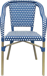 Christopher Knight Home Cecil Bistro Chairs, Navy Blue + White + Wood Print - Photo 4
