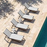 Lounge Chair Set of 4, Aluminum Chaise Lounge Outdoor, Lightweight Lounge Chairs for Outside with 5 Adjustable Backrest - Photo 9