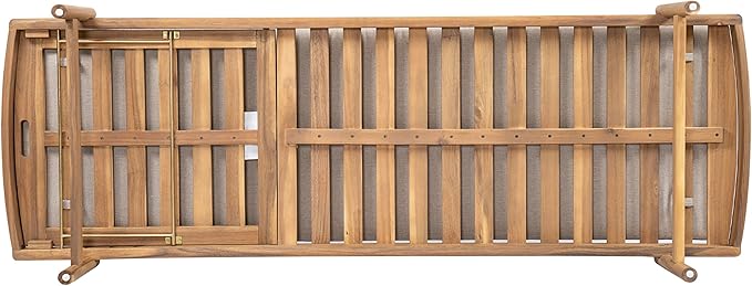 Christopher Knight Home Brolen Acacia Wood Chaise Lounge Chair Outdoor Set of 4 - Photo 9