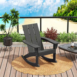 Costaelm Outdoor Adirondack Chair, All Weather Resistant Lawn Chairs Balcony Chair and Fire Pit Chairs - Photo 9