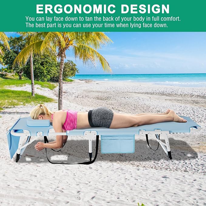 DoCred Folding Lounge Chair with Mattress - Photo 3