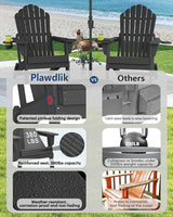Plawdlik 2026 Upgraded Oversized Folding Adirondack Chair, Set of 4 - Photo 6