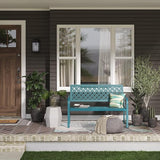 Grand patio 50" Outdoor Bench Garden Bench with Armrests Bench for Outdoors Lawn Yard Porch Lake Shore - Photo 2