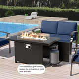 Gotland Aluminum Patio Furniture Set - Photo 5