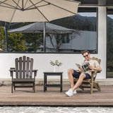 Folding Adirondack Chair, HDPE Adirondack Chairs, All-Weather Resistant Lawn Chairs,Patio Firepit Chairs for Garden - Photo 2