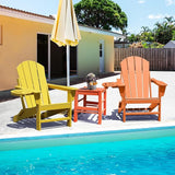 FOOWIN Folding Adirondack Chair Set of 4, HDPE Adirondack Chairs with Cup Holder - Photo 7