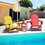 FOOWIN Folding Adirondack Chair Set of 2, HDPE Adirondack Chairs with Cup Holder - Photo 7