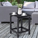 Giantex Side Table Outdoor Small Patio Table 18” Adirondack Table, Weather Resistant End Tables - Photo 9