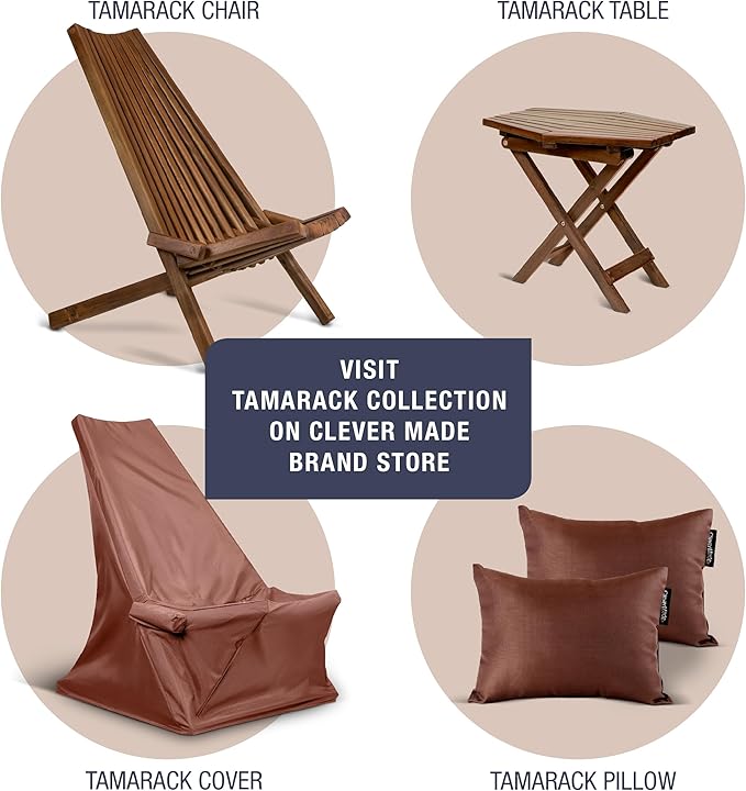 CleverMade Tamarack Pillow for Patio Furniture; Comfortable - Photo 6