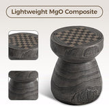 COSIEST Outdoor Side Table with Chessboard - Photo 6