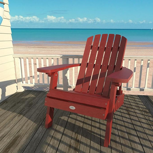 Cape Folding and Reclining Adirondack Chair, Standard, Boathouse Red