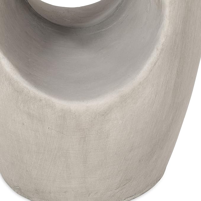 Samuel Indoor Contemporary Lightweight Concrete Accent Side Table - Photo 6