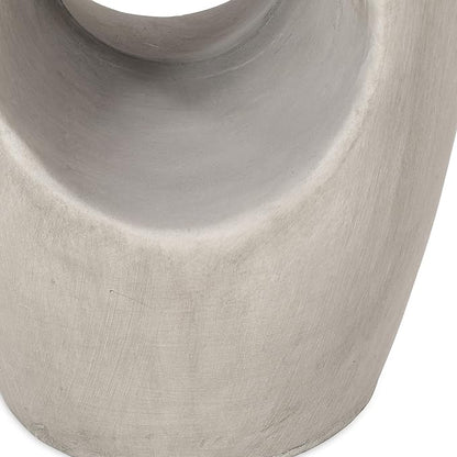 Samuel Indoor Contemporary Lightweight Concrete Accent Side Table