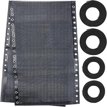 Zero Gravity Chair Replacement Fabric with Bungee Cord Kit, 21 Inch Wide Repair Cloth with Replacement Cord for Oversized XL Anti Gravity Chairs Outdoor Recliner Patio Lounge Lawn Beach Sling Chair