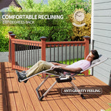 UDPATIO Oversized Zero Gravity Chair Set of 2, 29In XL Patio Reclining Chair with Cushion, Outdoor Folding Recliner - Photo 6