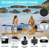 #WEJOY 2 Pack Outdoor Chaise Lounge Chair - Portable Folding Patio Pool Lounge Chair - Photo 4